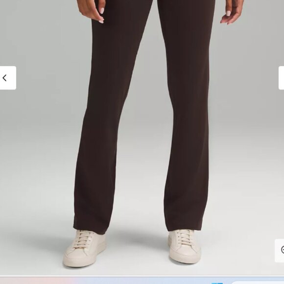 NWT Lululemon Smooth Fit Pull-On High-Rise Pant Regular, Size 4, Espresso - Picture 3 of 6
